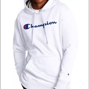 Champion Men's Powerblend Script Graphic Hoodie